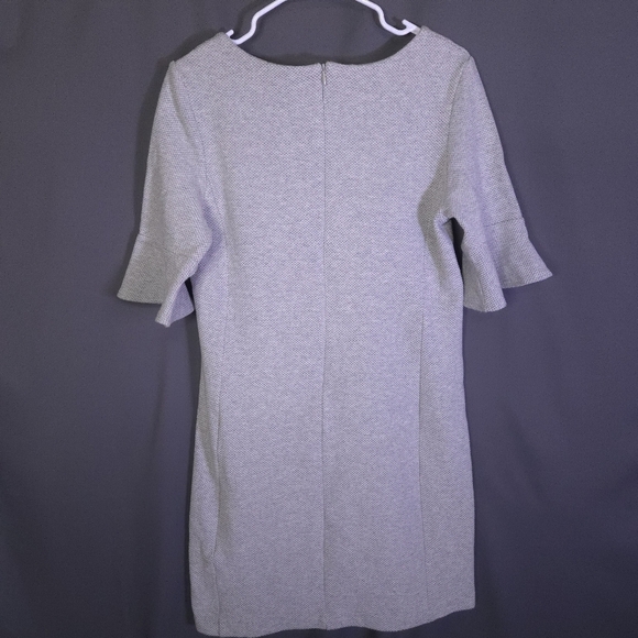 Tahari‎ 3/4 Sleeve Sheath Dress Gray Size 8 Stretch Knit Business Casual Modest - Picture 5 of 6